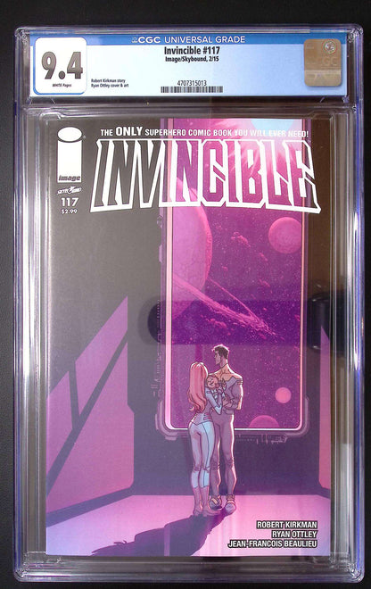 Invincible #117 CGC 9.4 – Battle Beast vs Thragg – Low Print Run Image Comics 80 CGC Graded Comic CGC Graded Comics UK | Buy Certified CGC Slabbed Comics Image Comics Redsters Comics
