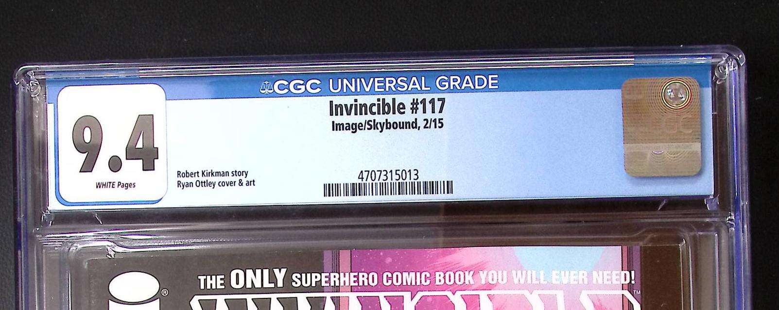 Invincible #117 CGC 9.4 – Battle Beast vs Thragg – Low Print Run Image Comics 80 CGC Graded Comic CGC Graded Comics UK | Buy Certified CGC Slabbed Comics Image Comics Redsters Comics
