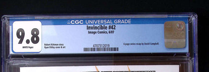 Invincible #42 CGC 9.8 – Story Recap Issue – Low Print Run Image Comics 200 CGC Graded Comic CGC Graded Comics UK | Buy Certified CGC Slabbed Comics Image Comics Redsters Comics