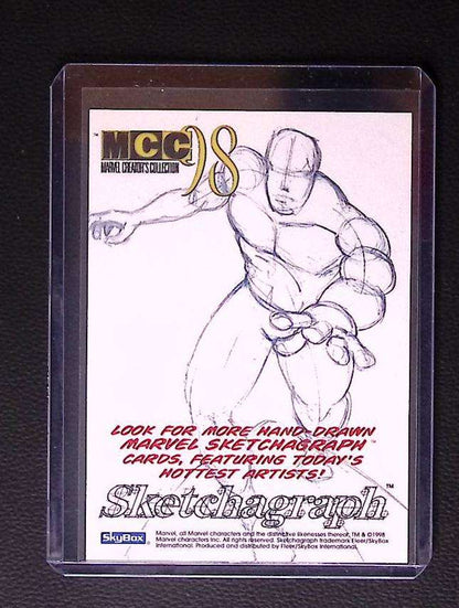 1998 Skybox Marvel Creators Collection Silver Surfer Sketchagraph – John Czop Original Art 210 Sketch card Graded Comic Cards UK | PSA 10 & CGC Marvel Cards For Sale Marvel Redsters Comics