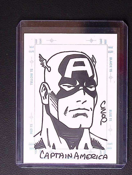 1998 Skybox Marvel Creators Collection Captain America Sketchagraph – John Czop Original Art 215 Sketch card Graded Comic Cards UK | PSA 10 & CGC Marvel Cards For Sale Marvel Redsters Comics