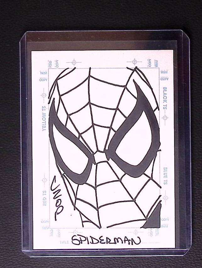 1998 Skybox Marvel Creators Collection Spider-Man Sketchagraph – John Czop Original Sketch Card 239 Sketch card Graded Comic Cards UK | PSA 10 & CGC Marvel Cards For Sale Marvel Redsters Comics