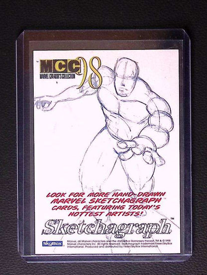 1998 Skybox Marvel Creators Collection Spider-Man Sketchagraph – John Czop Original Sketch Card 239 Sketch card Graded Comic Cards UK | PSA 10 & CGC Marvel Cards For Sale Marvel Redsters Comics