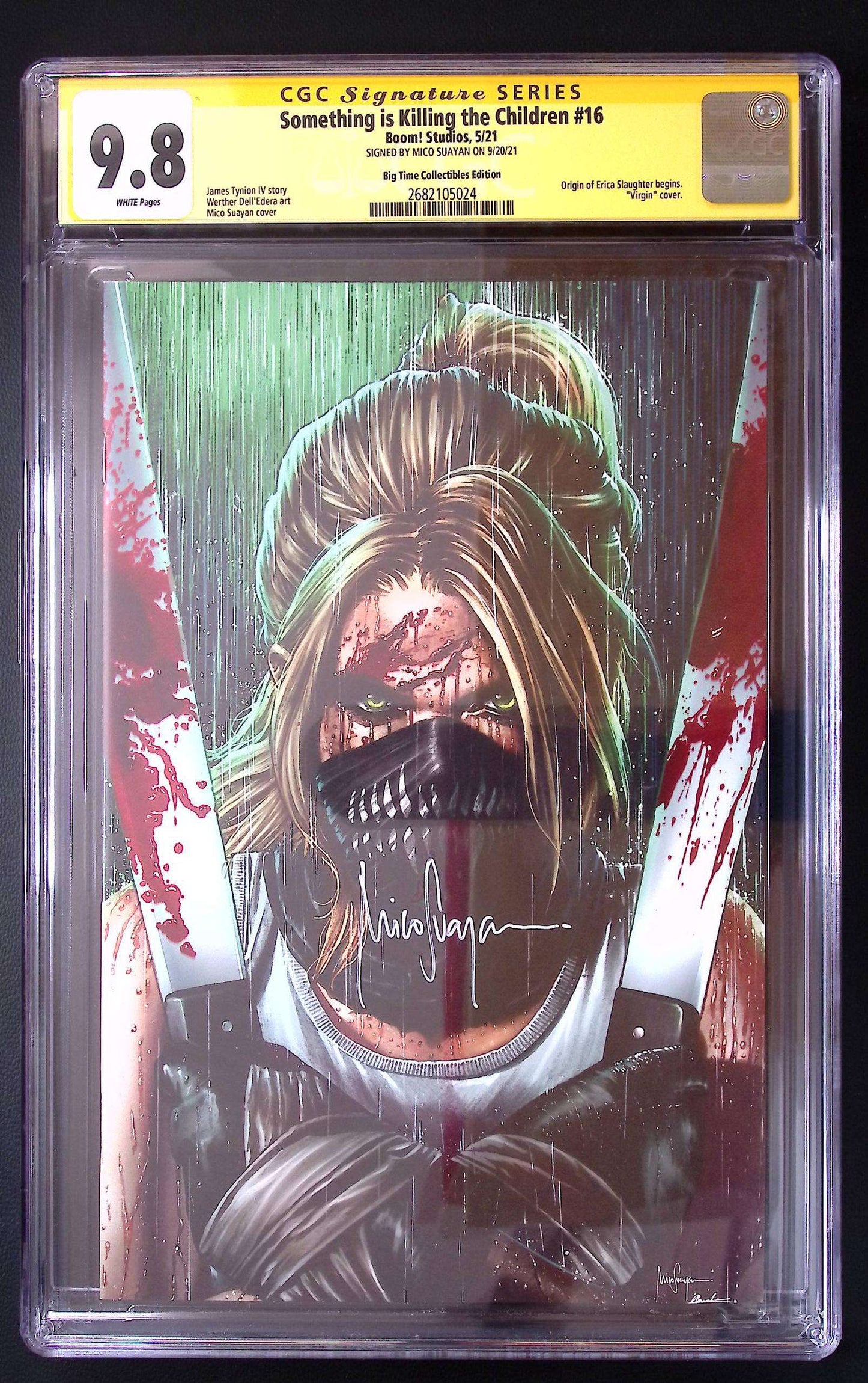 Something Is Killing The Children #16 CGC 9.8 SS Mico Suayan Virgin Variant 165 CGC Graded Comic CGC Graded Comics UK | Buy Certified CGC Slabbed Comics BOOM Studios Redsters Comics