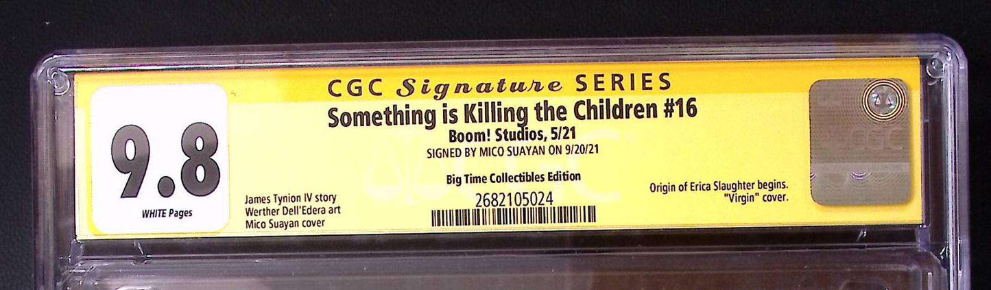 Something Is Killing The Children #16 CGC 9.8 SS Mico Suayan Virgin Variant 165 CGC Graded Comic CGC Graded Comics UK | Buy Certified CGC Slabbed Comics BOOM Studios Redsters Comics