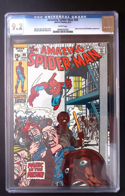 Amazing Spider-Man #99 (1971) CGC 9.2 White Pages Marvel Comics 160 CGC Graded Comic CGC Graded Comics for Sale in the UK Marvel Comics Redsters Comics
