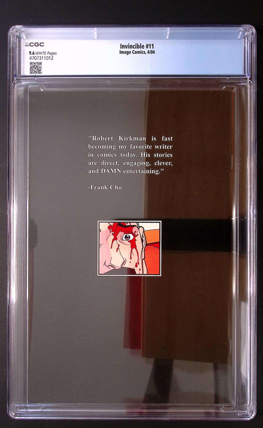 Invincible #11 CGC 9.6 – Origin of Omni-Man | Robert Kirkman | Image Comics 2004 580 CGC Graded Comic CGC Graded Comics UK | Buy Certified CGC Slabbed Comics Image Comics Redsters Comics