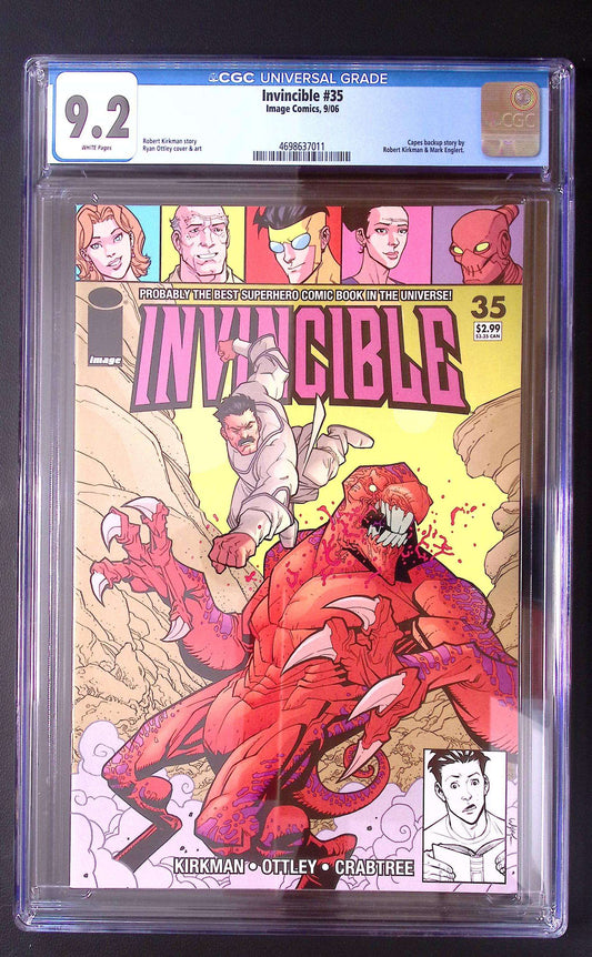 Invincible #35 CGC 9.2 – 1st Cameo Space Racer | Image Comics 2006 50 CGC Graded Comic CGC Graded Comics UK | Buy Certified CGC Slabbed Comics Image Comics Redsters Comics