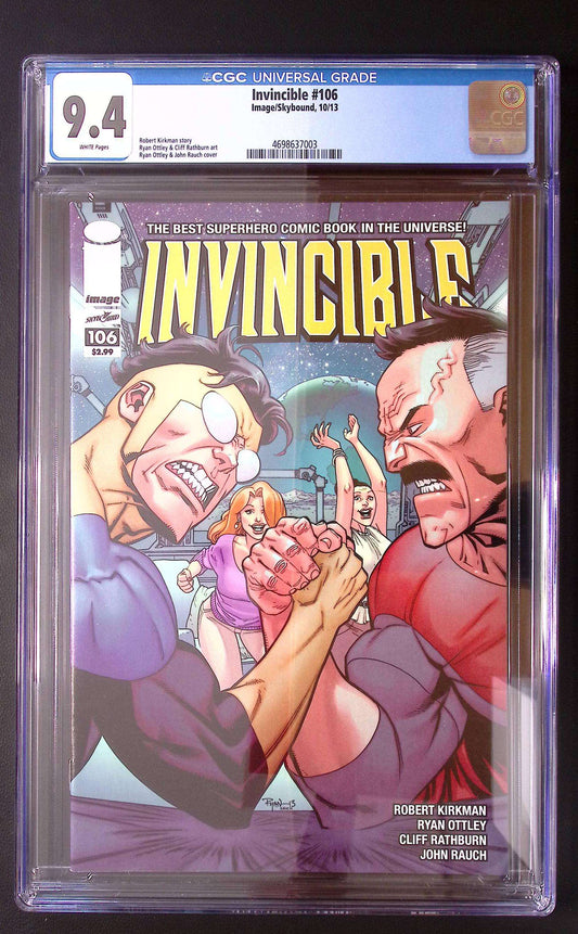Invincible #106 CGC 9.4 – 1st Thresha & Volcanikka Cameo | Image Comics 2013 60 CGC Graded Comic CGC Graded Comics UK | Buy Certified CGC Slabbed Comics Image Comics Redsters Comics