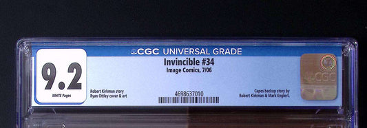 Invincible #34 CGC 9.2 – Image Comics 2006 | Robert Kirkman Ryan Ottley 50 CGC Graded Comic CGC Graded Comics UK | Buy Certified CGC Slabbed Comics Image Comics Redsters Comics