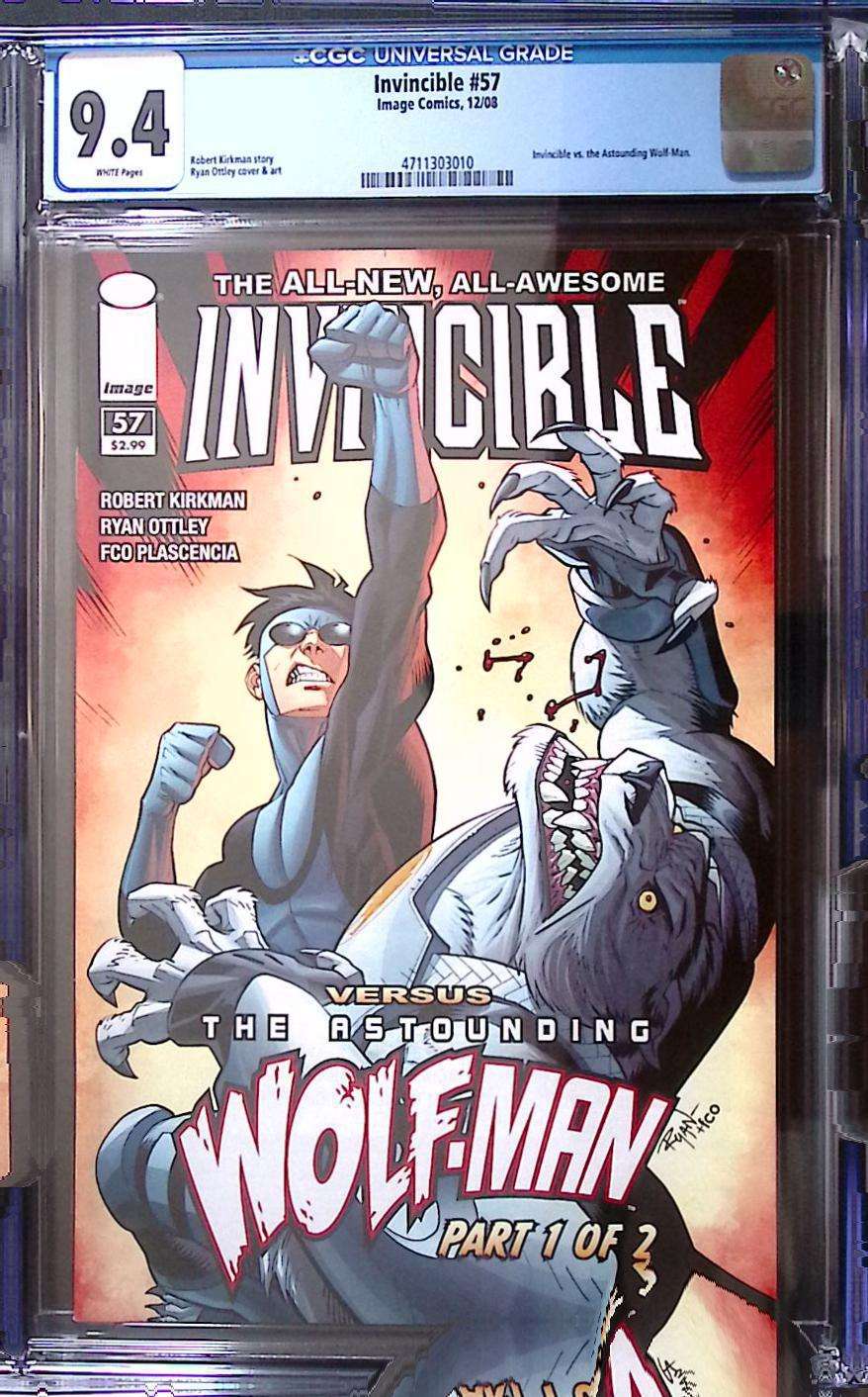 Invincible #47 CGC 9.4 White Pages – The Astounding Wolf-Man Cover – Low Print Run