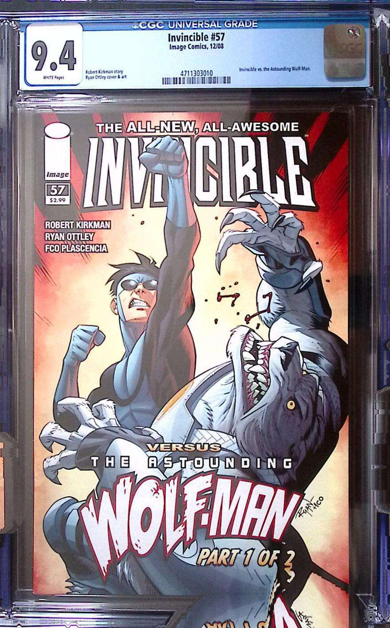Invincible #47 CGC 9.4 White Pages – The Astounding Wolf-Man Cover – Low Print Run
