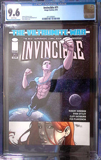 Invincible #71 CGC 9.6 White Pages – Viltrumite War Begins 115 CGC Graded Comic CGC Graded Comics UK | Buy Certified CGC Slabbed Comics Image Comics Redsters Comics