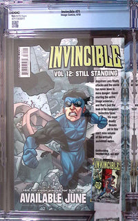 Invincible #71 CGC 9.6 White Pages – Viltrumite War Begins 115 CGC Graded Comic CGC Graded Comics UK | Buy Certified CGC Slabbed Comics Image Comics Redsters Comics