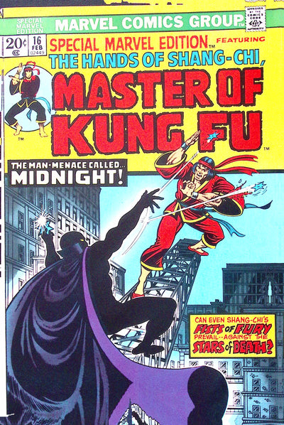 Special Marvel Edition #16 – 2nd Shang-Chi / 1st Midnight – 7.5 VF- (1974)
