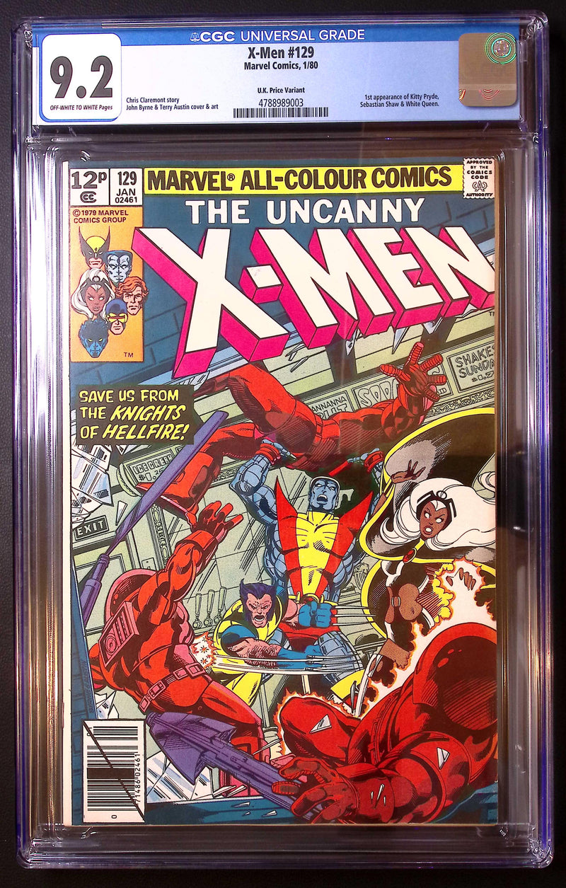 X-Men #129 (1980) – UK Price Variant – CGC 9.2