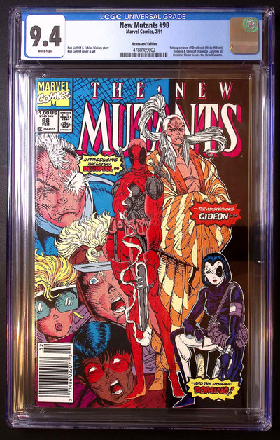 New Mutants #98 (1991) Newsstand Edition – CGC 9.4 White Pages