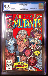 New Mutants #87 (1990) – CGC 9.6 White Pages – First Cable