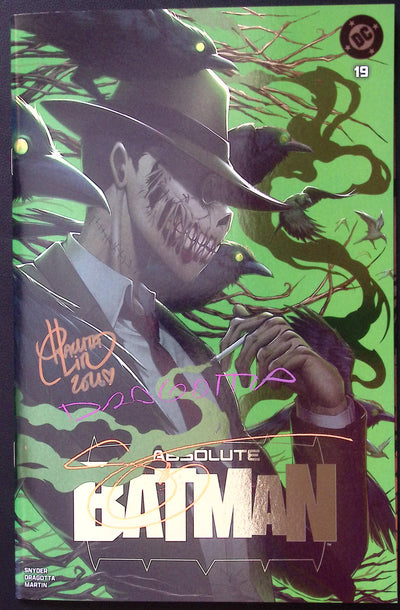 Absolute Batman #19 Rachta Lin Spot Foil Triple-Signed Exclusive NM
