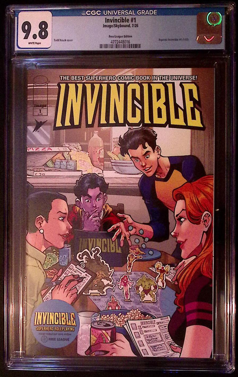 Invincible #1 – Free League Edition Todd Nauck Cover – CGC 9.8