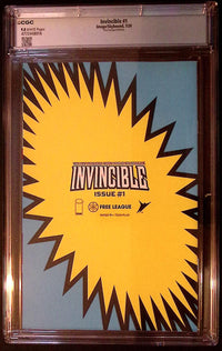 Invincible #1 – Free League Edition Todd Nauck Cover – CGC 9.8