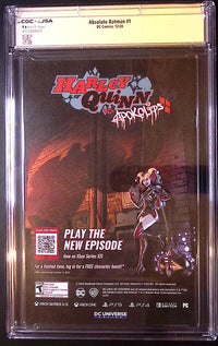 Absolute Batman #1 – Scott Snyder JSA Authenticated Autograph – CGC 9.6 – DC 2024