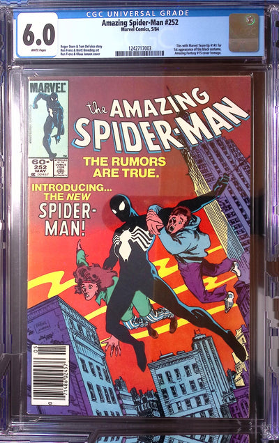Amazing Spider-Man #252 CGC 6.0 White Pages – Black Costume Key Issue