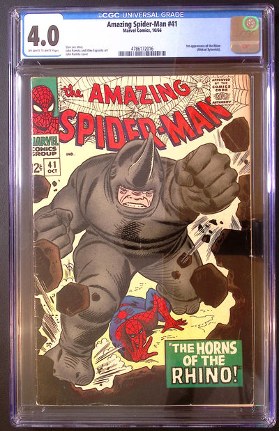Amazing Spider-Man #41 (1966) – CGC 4.0 – First Rhino