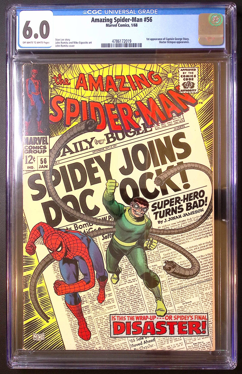 Amazing Spider-Man #56 (1968) – CGC 6.0 – First George Stacy