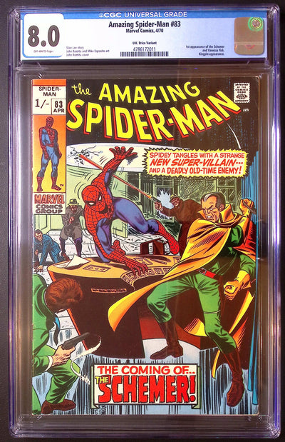 Amazing Spider-Man #83 (1970) – UK Price Variant – CGC 8.0