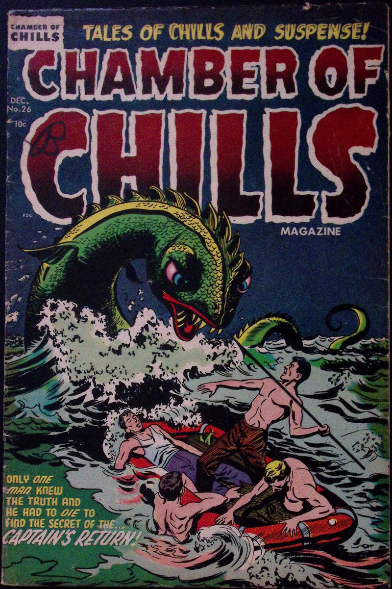 Chamber of Chills #26 – Final Issue / Al Avison Sea-Monster Cover – 3.0 GD/VG (1954)