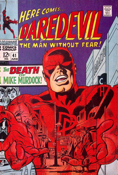 Daredevil #41 – The Death of Mike Murdock – 6.5 FN+ (1968)
