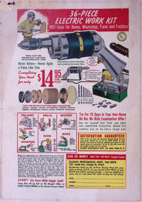 Back cover of The Haunt of Fear #5 (1951), showing edge wear and upper-left paper loss