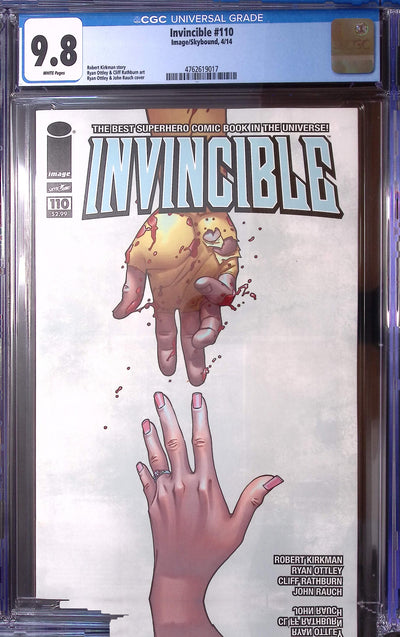 Invincible #110 CGC 9.8 White Pages – Key Issue