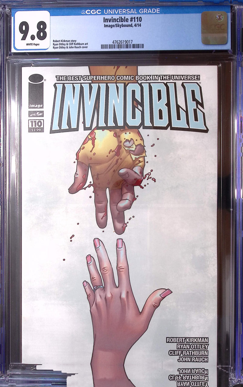 Invincible #110 CGC 9.8 White Pages – Key Issue