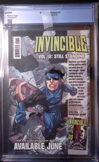Invincible Returns #1 CGC 9.0 White Pages back