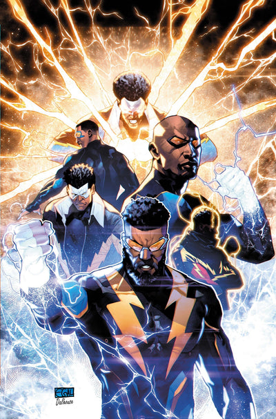 DC POWER BLACK LIGHTNING 50TH ANNIVERSARY SPECIAL #1 (ONE SHOT) CVR A EDWIN GALMON