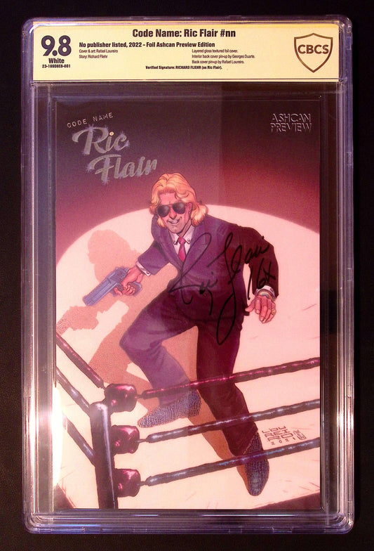 Codename: Ric Flair Ashcan CBCS 9.8 2022 Ltd to 2000 200 Comic Book CGC Graded Comics for Sale in the UK Redsters Comics Redsters Comics