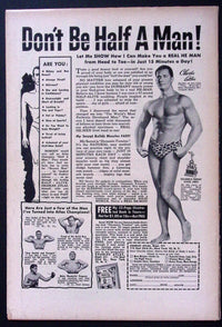 Space Mysteries #1 1958 back cover vintage bodybuilding advertisement