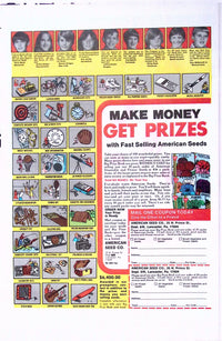 Spider-Woman #1 April 1978 actual copy — American Seeds advert on back cover