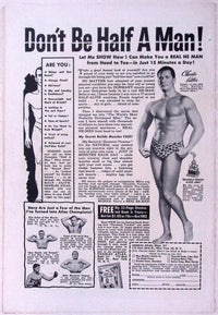 Strange Worlds #5 1958 back cover vintage bodybuilding advertisement