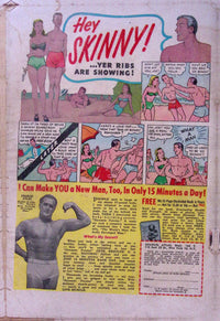 Tales from the Crypt #44 (1954), Charles Atlas back-cover advertisement showing wear and tears