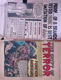 Tales from the Crypt #44, October-November 1954 indicia and Forever Ambergris opening by Jack Davis