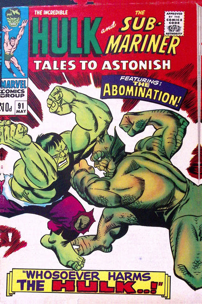 Tales to Astonish #91 – First Abomination Cover, UK Variant – 5.0 VG/FN (1967)