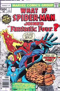 What If? #1 1977 front cover Spider-Man joins the Fantastic Four