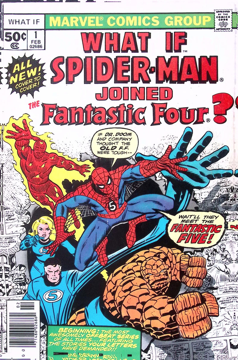 What If? #1 – Spider-Man Joins the Fantastic Four – 6.0 FN (1977)