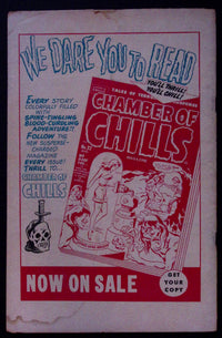 Witches Tales #5 (September 1951), original Harvey pre-Code horror, raw GD/VG — back cover